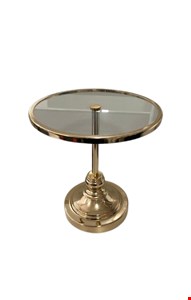 Suporte de doces alto dourado com vidro M  (Novo) 27cmA x 25cmD
