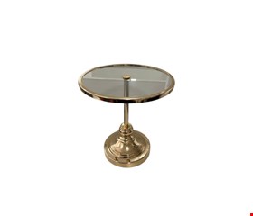 Suporte de doces alto dourado com vidro M (Novo) 27cmA x 25cmD Suporte de doces alto dourado com vidro M (Novo) 27cmA x 25cmD