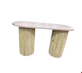 Mesa pinus tampo rosa bebe 1,5mL X 50cmP X 80cmA