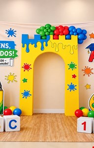 Painel retangular Tecido Sublimado Formatura ABC 3,20mL X 2,40mA