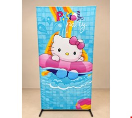 Painel Vertical em Tecido Hello Kitty Pool Party 2mA X 1mL
