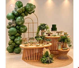 Decoração Adulto -  Verde e Dourado I