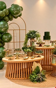 Decoração Adulto -  Verde e Dourado I