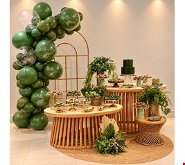 Decoração Adulto - Verde e Dourado I Decoração Adulto - Verde e Dourado I