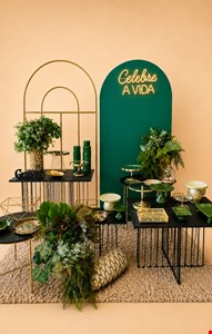 Decoração Adulto - Verde e Dourado II