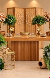 Decoração Adulto - Madeira e Dourado 