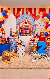 Kit Infantil Luxo - Circo Vermelho XXVIII
