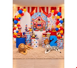 Kit Infantil Luxo - Circo Vermelho XXVIII Kit Infantil Luxo - Circo Vermelho XXVIII