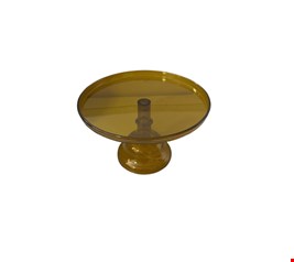 Suporte Acrílico Amarelo Caramelo  23cmD 15cmA M