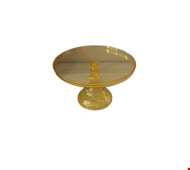 Suporte Acrílico Amarelo 23cmD 15cmA M 