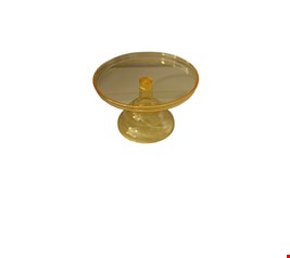Suporte Acrílico Amarelo  18cmD 12cmA P