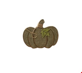 Temático Halloween- Placa Ábobora Verde 18cmA  20cmC 