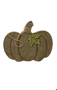 Temático Halloween- Placa Ábobora Verde 18cmA  20cmC 