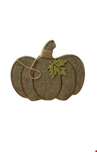Temático Halloween- Placa Ábobora Verde 18cmA  20cmC 