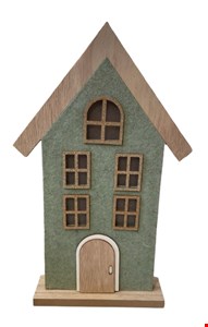 Temático Natal- Casa Verde Brilhante 36cmA 15cmC