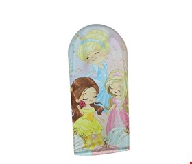 Painel Oval Vertical Tecido Sublimado Princesas 2mA X 1mL