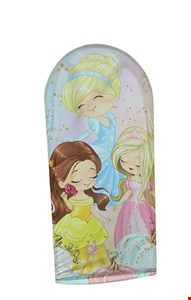 Painel Oval Vertical Tecido Sublimado Princesas 2mA X 1mL