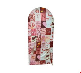 Painel Oval Vertical Tecido Sublimado Lingerie 2mA X 1mL