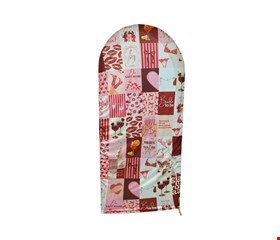 Painel Oval Vertical Tecido Sublimado Lingerie 2mA X 1mL