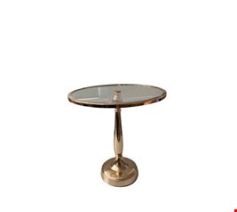 Suporte de Doces Alto Dourado com vidro G (Novo) 30cmA 30cmD