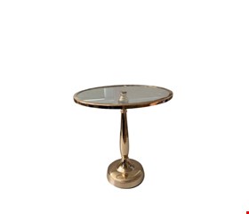 Suporte de Doces Alto Dourado com vidro G (Novo) 30cmA 30cmD