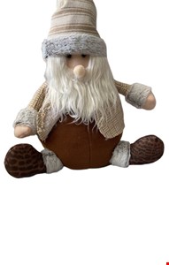 Temático Natal- Papai Noel Sentado Marrom 