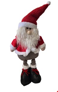 Temático Natal - Papai Noel Casaco Vermelho e Calça Marrom 42cmA Temático Natal - Papai Noel Casaco Vermelho e Calça Marrom 42cmA