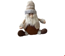 Temático Natal- Papai Noel Sentado Marrom 