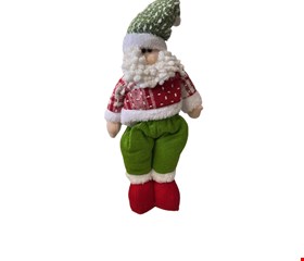 Temático Natal - Papai Noel Casaco Vermelho e Calça Verde 44cmA