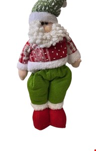 Temático Natal - Papai Noel Casaco Vermelho e Calça Verde 44cmA