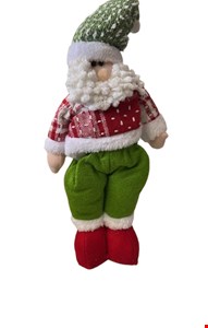 Temático Natal - Papai Noel Casaco Vermelho e Calça Verde 44cmA