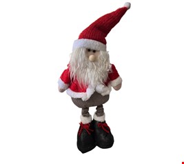 Temático Natal - Papai Noel Casaco Vermelho e Calça Marrom 42cmA 