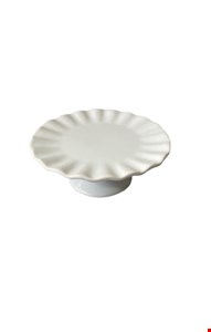 Suporte Borda Ondulada Branco 20cmD 8cmA