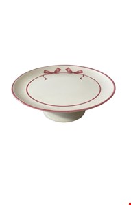 Suporte Borda Laço Rosa 30cmD 11cmA