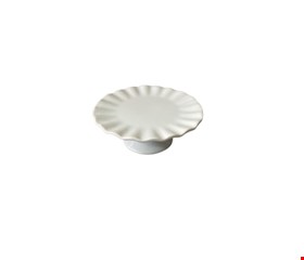 Suporte Borda Ondulada Branco 20cmD 8cmA