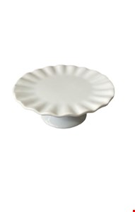 Suporte Borda Ondulada Branco 20cmD 8cmA