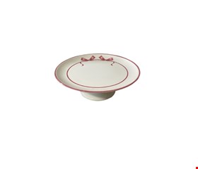 Suporte Borda Laço Rosa 30cmD 11cmA