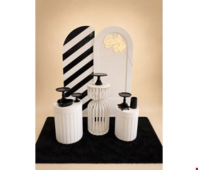 Decoração Adulto - Noivado Branco & Preto