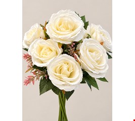 Arranjo permanente Avulso Branco contém 10 rosas brancas