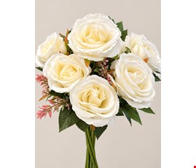 Arranjo permanente Avulso Branco contém 10 rosas brancas