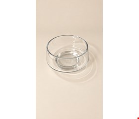 Vaso de Vidro Baixo 14cmD 9cmA