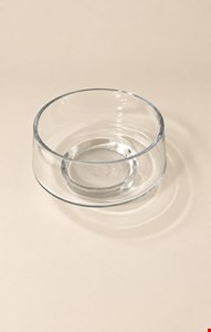 Vaso de Vidro Baixo 14cmD 9cmA