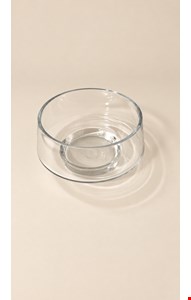 Vaso de Vidro Baixo 14cmD 9cmA Vaso de Vidro Baixo 14cmD 9cmA
