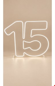 Número em Led - 15 Luz Branco Frio 