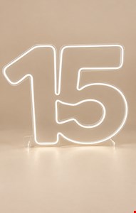 Número em Led - 15 Luz Branco Frio Número em Led - 15 Luz Branco Frio