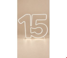 Número em Led - 15 Luz Branco Frio Número em Led - 15 Luz Branco Frio