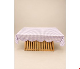 Toalha de Mesa Quadriculada Lilás