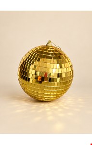 Globo Espelhado Dourado 12cmD Com Detalhe Globo Espelhado Dourado 12cmD Com Detalhe