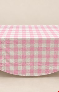 Toalha de Mesa Redonda Rosa 