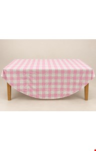 Toalha de Mesa Quadriculada Rosa Toalha de Mesa Quadriculada Rosa